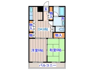 高砂シティハイツの物件間取画像